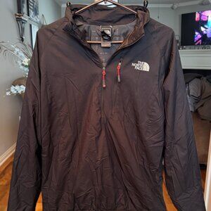 Men's Large Black North Face Windbreaker
